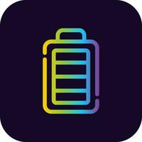 Full Battery Creative Icon Design vector