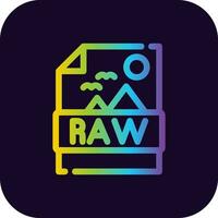 Raw Creative Icon Design vector