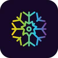 Snowflake Creative Icon Design vector