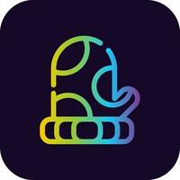 Mitten Creative Icon Design vector
