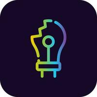 Bulb Creative Icon Design vector