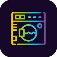 Washing Machine Creative Icon Design vector