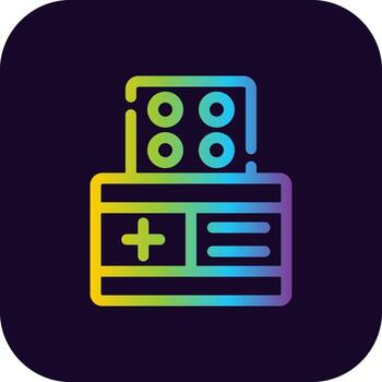 diseño de icono creativo de parche vector