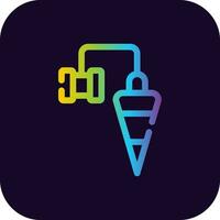 Plumb Bob Creative Icon Design vector