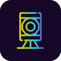 Theodolite Creative Icon Design vector