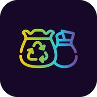 Garbage Creative Icon Design vector