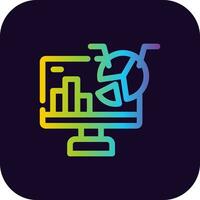 Data Analytics Creative Icon Design vector