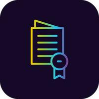 Certificate Creative Icon Design vector