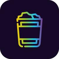 Paper Bin Creative Icon Design vector