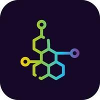 Molecule Creative Icon Design vector