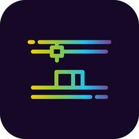 3D Printing Creative Icon Design vector