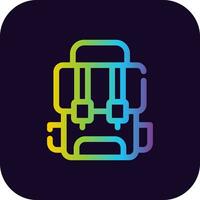 Backpack Creative Icon Design vector