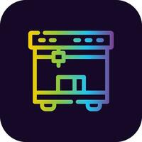 3D Printing Creative Icon Design vector
