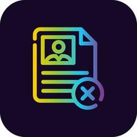 Rejected Creative Icon Design vector