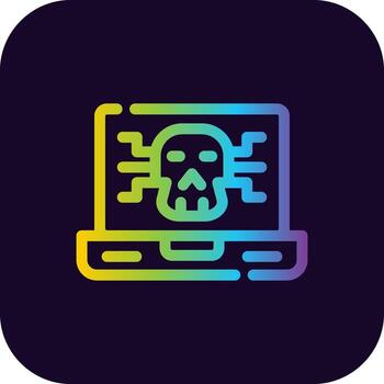 diseño de icono creativo de malware vector