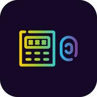 Door Lock Creative Icon Design vector