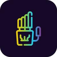 Robot Hand Creative Icon Design vector