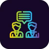 Dialogue Creative Icon Design vector