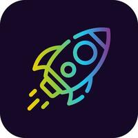Rocket Creative Icon Design vector