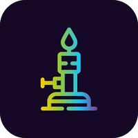 Bunsen Burner Creative Icon Design vector