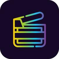 Clapperboard Creative Icon Design vector
