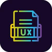 Ux Format Creative Icon Design vector