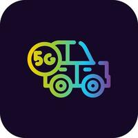 Smart Car Creative Icon Design vector