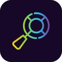 Magnifying Glass Creative Icon Design vector