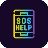 SOS Creative Icon Design vector