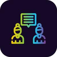 Discuss Creative Icon Design vector