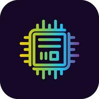 Microchip Creative Icon Design vector