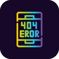 Error Creative Icon Design vector