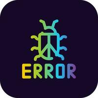 diseño de icono creativo de error vector