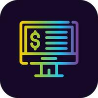 Online Donation Creative Icon Design vector