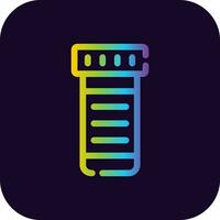 Test Tube Creative Icon Design vector