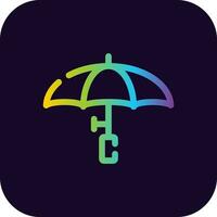 Umbrella Creative Icon Design vector