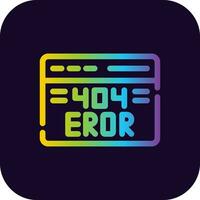 Diseño de icono creativo de error 404 vector