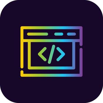Coding Creative Icon Design vector