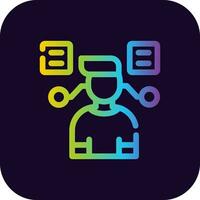 User Predictions Creative Icon Design vector