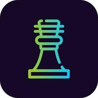 Chess Game Creative Icon Design vector