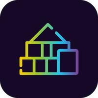 Blocks Creative Icon Design vector