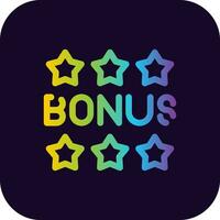 Bonus Creative Icon Design vector