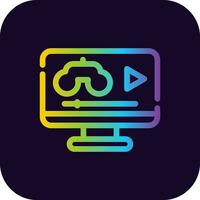 Game Streaming Creative Icon Design vector