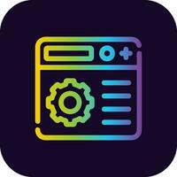 Setting Creative Icon Design vector