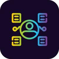 User Predictions Creative Icon Design vector