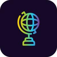 Globe Stand Creative Icon Design vector