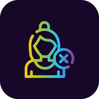 Eliminar usuario creativo icono diseño vector