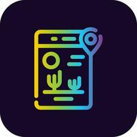 Heat Maps Creative Icon Design vector