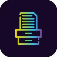 Project Inbox Creative Icon Design vector