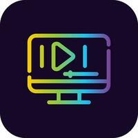 Video Play Creative Icon Design vector